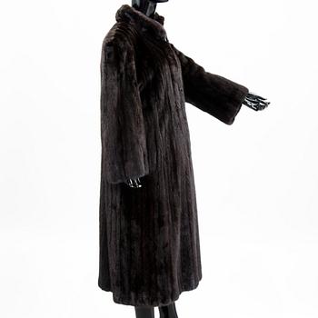 A SAGA MINK FUR COAT.