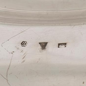 Serveringsfat, silver, Tjeckoslovakien 1929-1941.