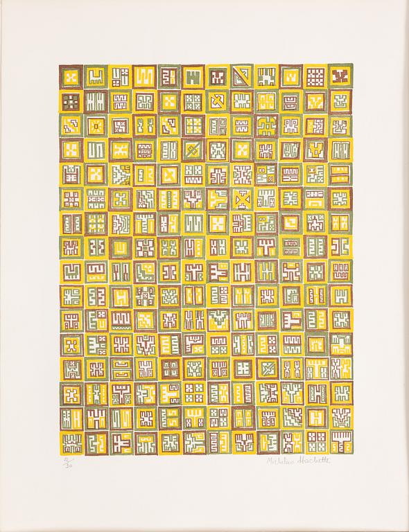 Folder with graphic prints by various artists "Les Hypergraphies".