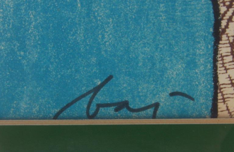 BAJ, ENRICO. Färglitografier, 5 st, sign o numr 7/100. Ur "Larmes des Généraux".