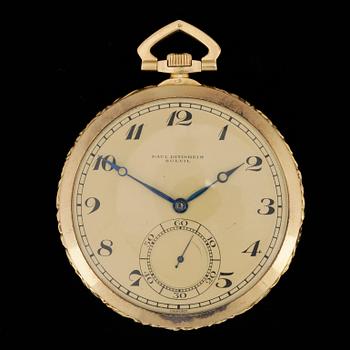 Dress watch, 18k gold, Paul Ditisheim, Solvil, 1930. total weight 62.8 g. 47mm.