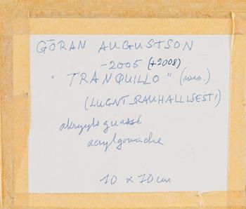 Göran Augustson, "Tranquillo" (Calmly).
