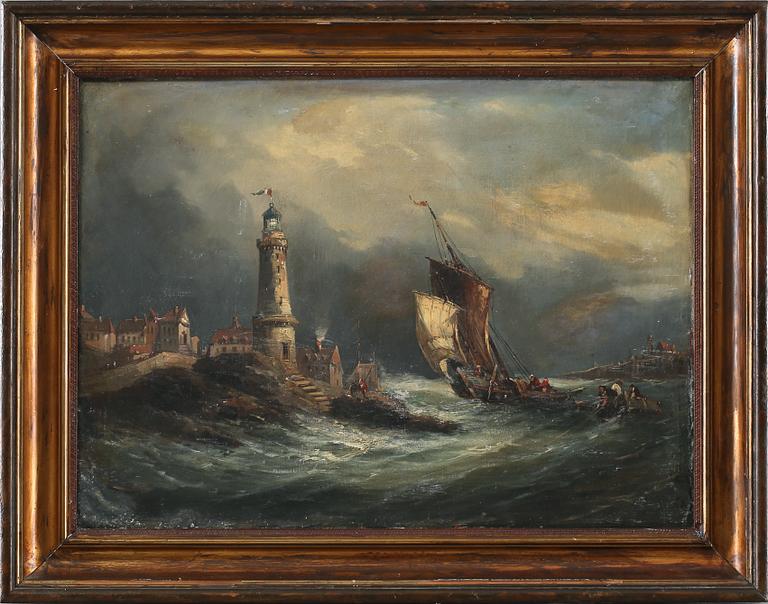 OKÄND KONSTNÄR, olja på duk, 1800-tal.