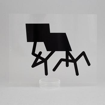 LENNART RODHE, multipel i plexi signerad 6/10 samt blandteknik, signerad.