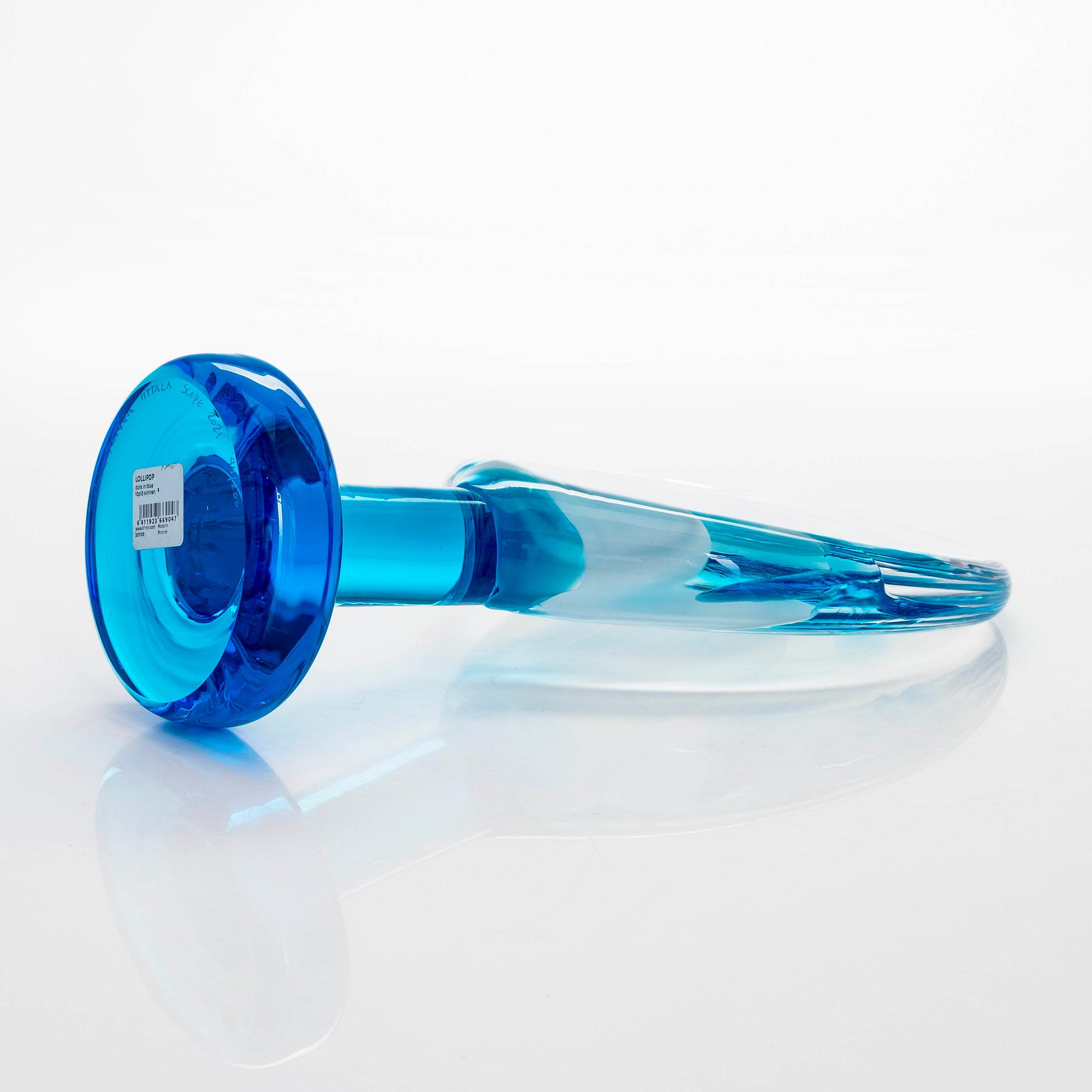 Oiva Toikka, a "Lollipop" glass sculpture, signed Oiva Toikka IITTALA Scope 2021, 94/200.