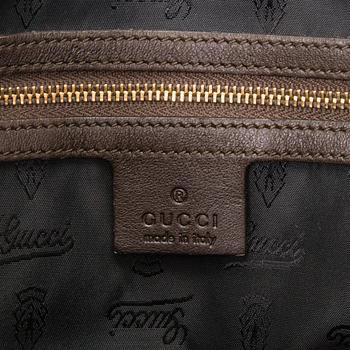 GUCCI Medium Suede Hysteria Top Handle Handbag.