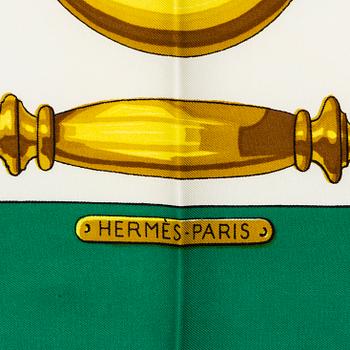 HERMÈS, scarf, "Harnais des Presidents", Françoise Héron, original edition, 1966.