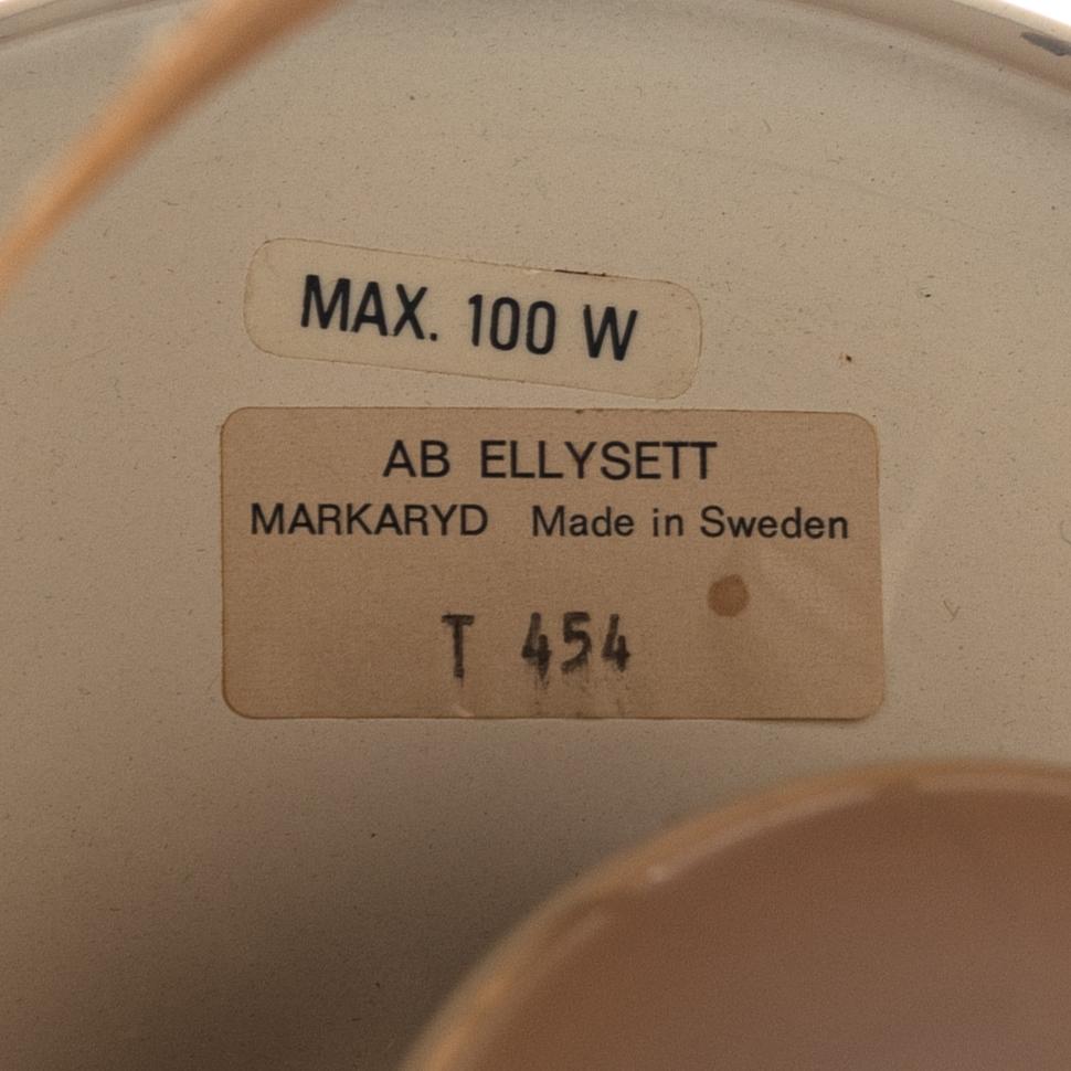 Hans-Agne Jakobsson, a 'T-454/Buttle' ceiling light, Ellysett AB, Markaryd, Sweden.