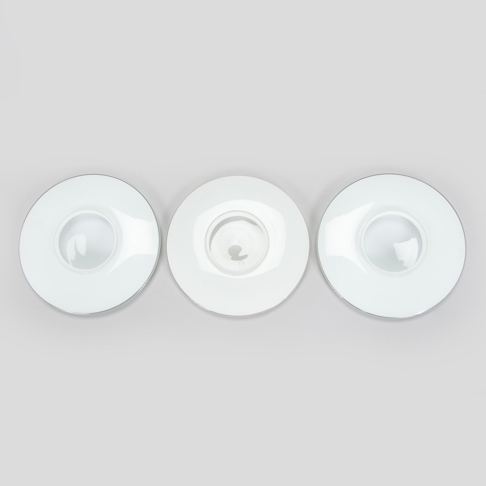 Arne Jacobsen, lasikupuja, 3 kpl, "AJ "Eklipta"  Louis Poulsen /lisenssivalmistaja Orno, Stockmann, 1960-luku.