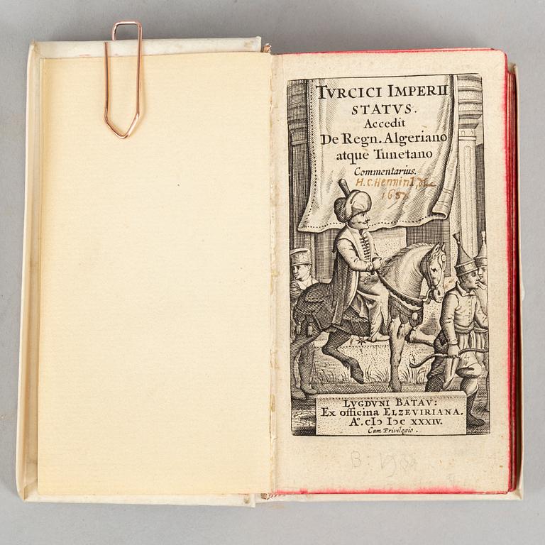 Elzevirs 1631, 1632, 1634 (Asia, Constantinople, Turkey) (3 vol).