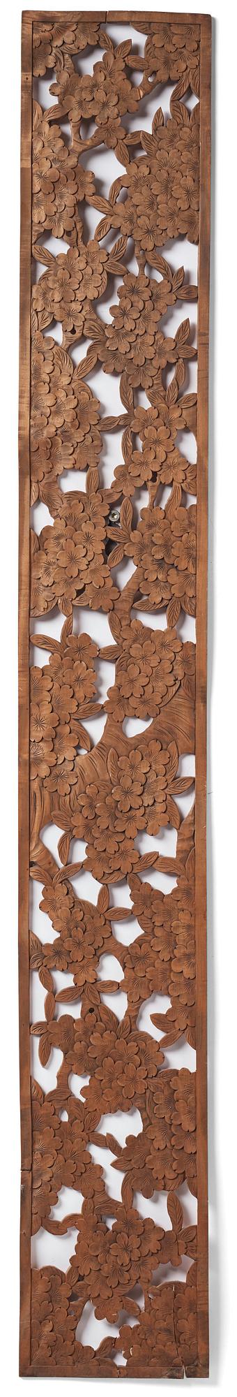 A Japanese wooden panel.