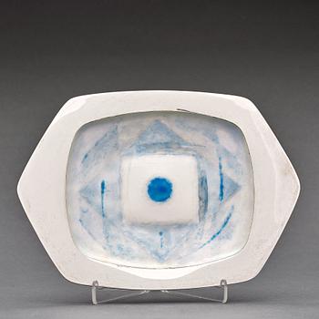 Arne L Hansen, a sterling and enamelled dish, Anton Michelsen, Copenhagen, Denmark 1960.