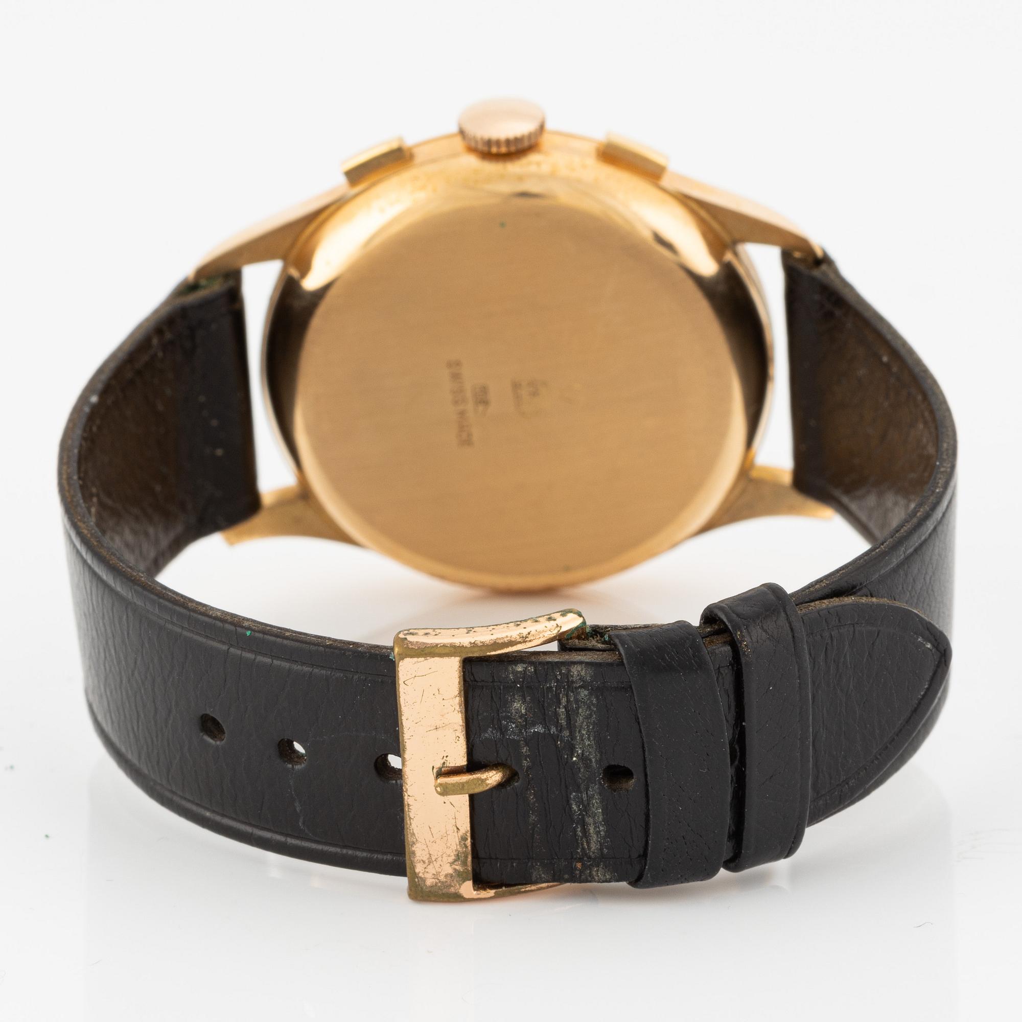 Camy, chronograph, wristwatch, 37.5 mm.