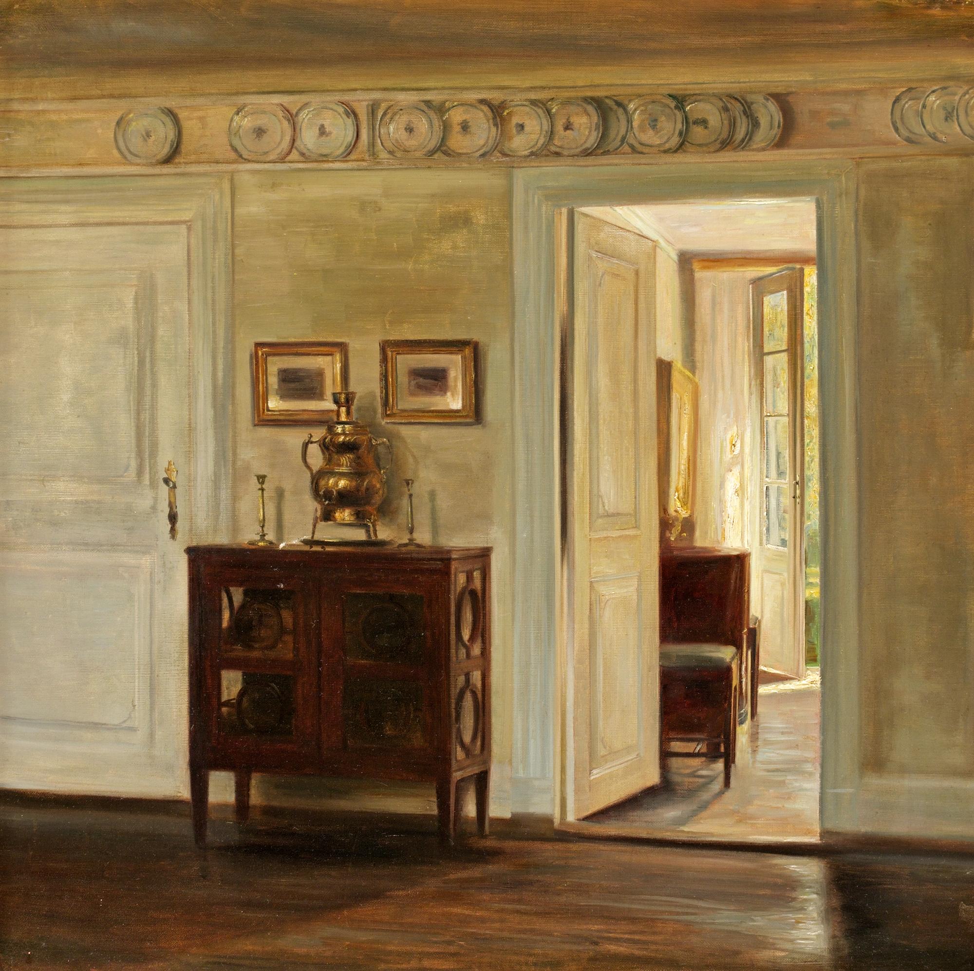Carl Holsoe, Salongsinteriör.