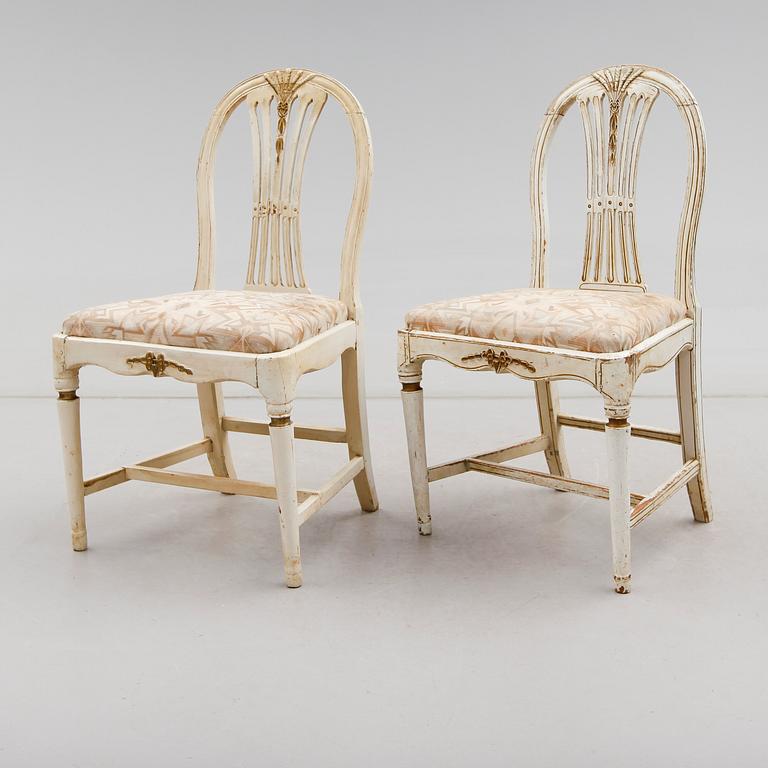 STOLAR, 1 par, sengustavianska, omkring år 1800.