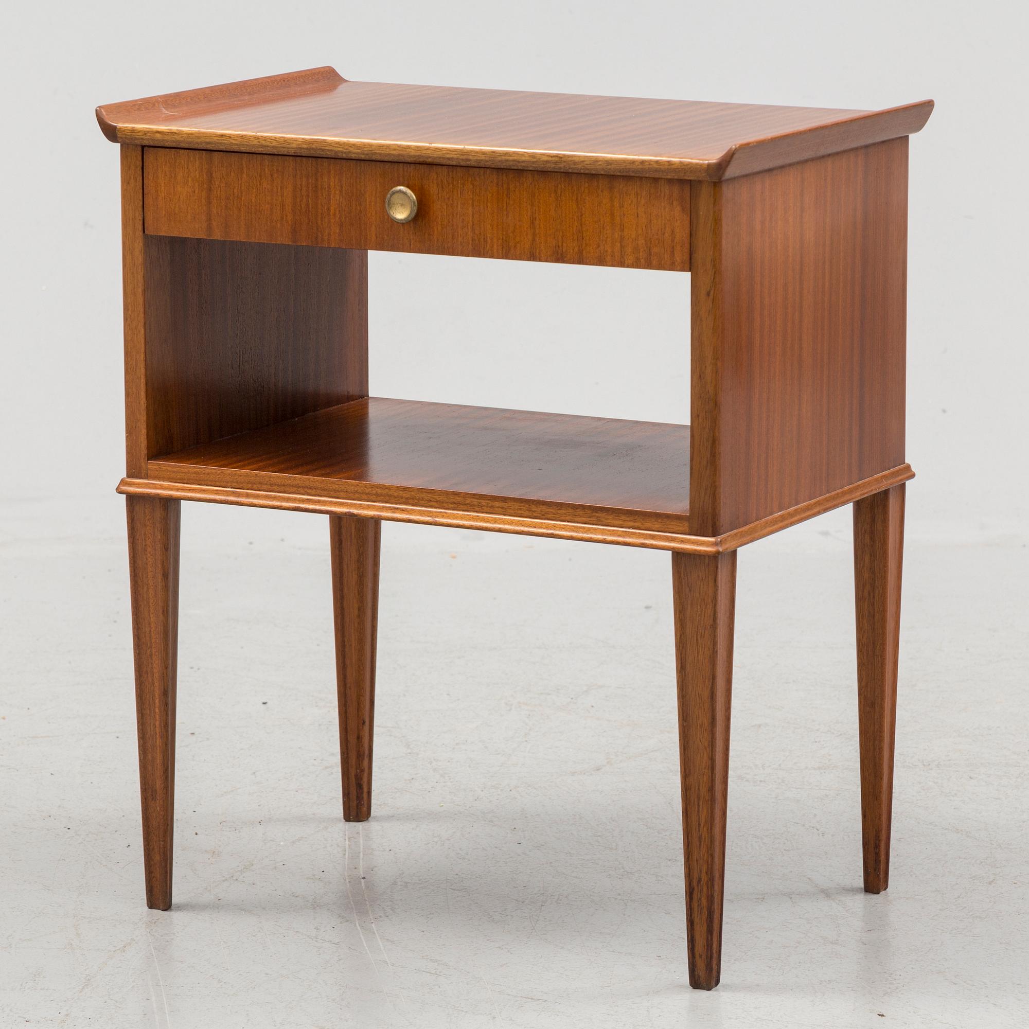 A Nordiska Kompaniet mahogany bedside table, 'Sally', 1941.