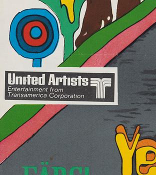 A vintage movie poster, 'The Beatles Yellow Submarine', 1968.