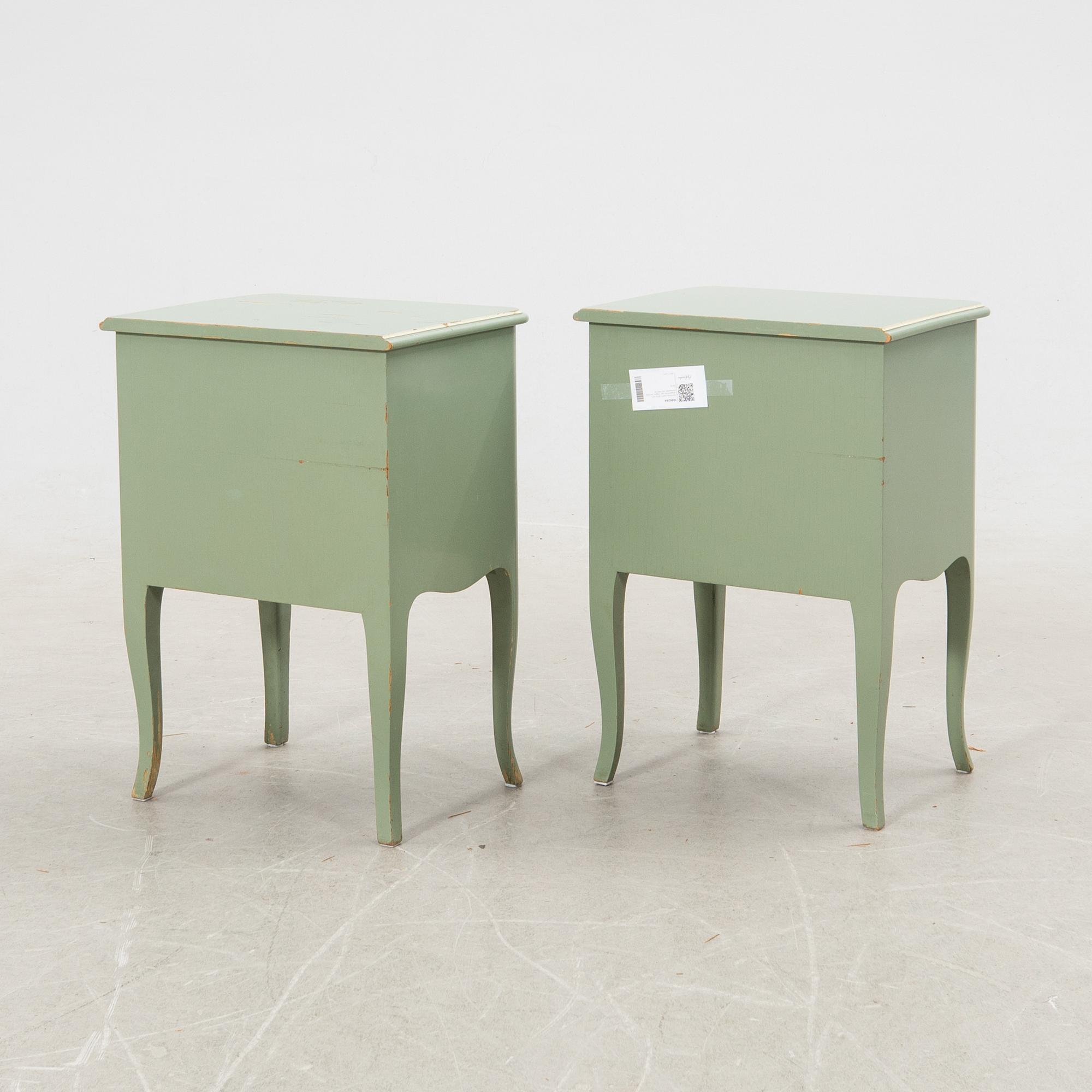Axel Einar Hjorth, Bed and bedside tables, a pair "Ängby" Nordiska Kompaniet (NK) 1931/32.