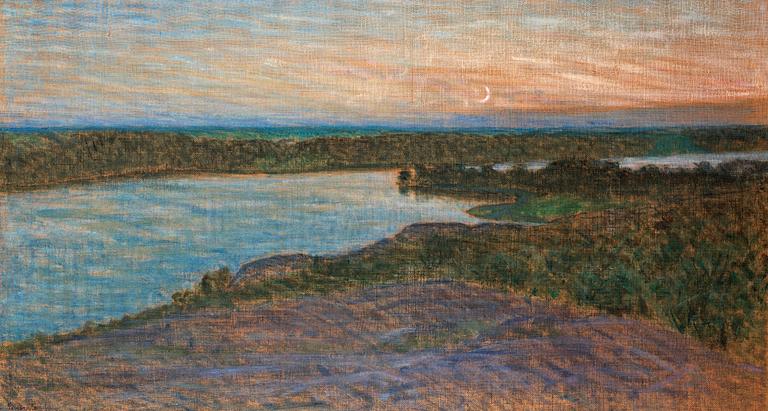 Eugène Jansson, "Högsommarnatt" (Vy mot Årstaviken).