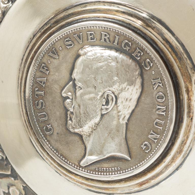 Dryckeskanna, silver, barockstil, GAB, Stockholm 1927.