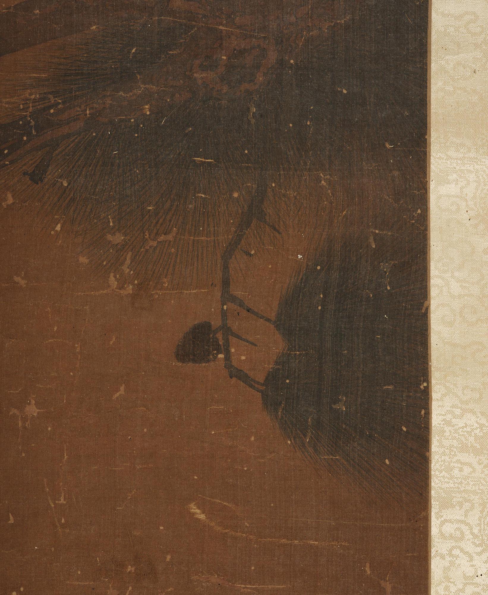 Okänd konstnär, rullmålning, färg och tusch på siden lagt på papper.