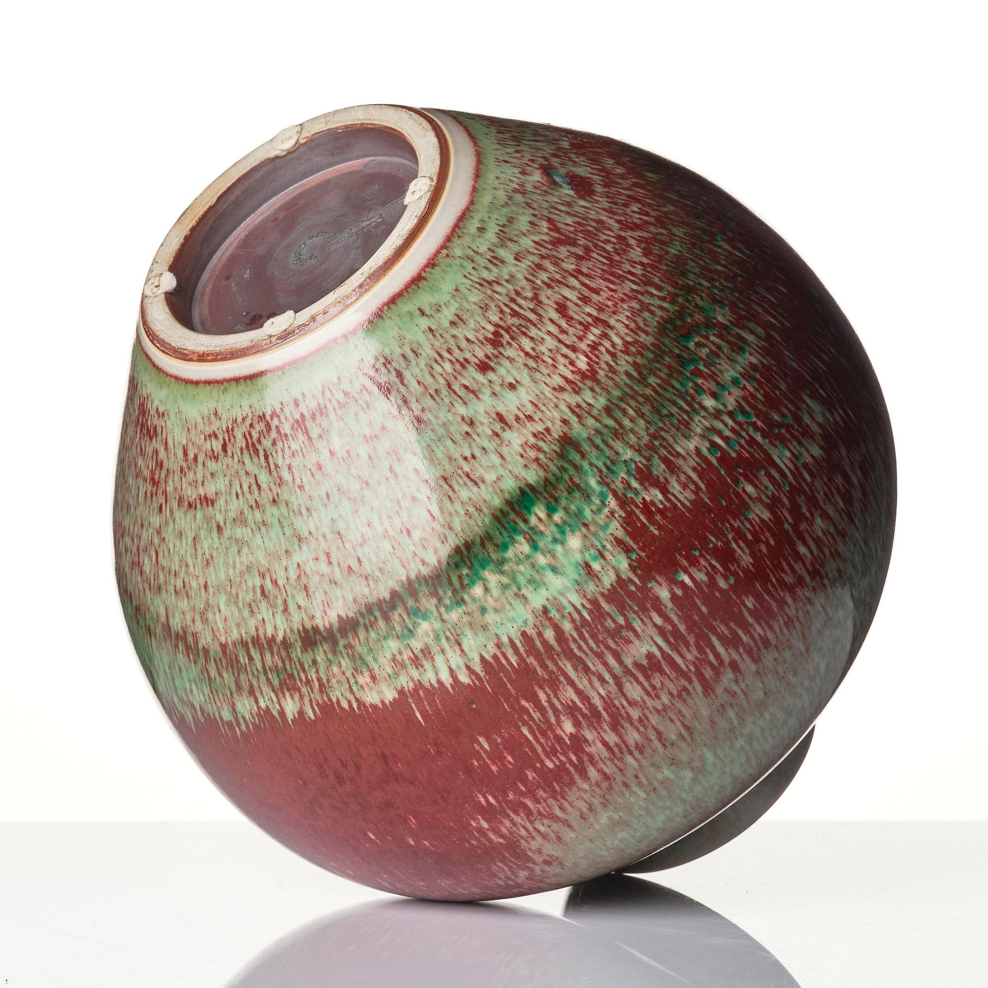 Berndt Friberg, a stoneware vase, Gustavsberg Studio 1962.