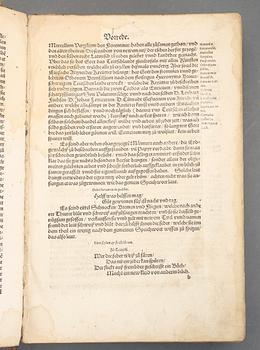 HIERONYMUS BOCK (1489-1554), Kreüterbuch, darin Underschied Würckung und Namen der Kreuter.., sannolikt Strasbourg 1546.