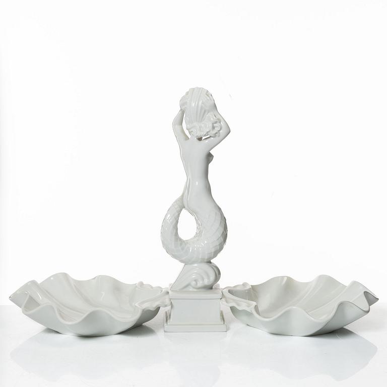 Harald Salomon, Figurines and bowls, 5 pieces, porcelain, Rörstrand.