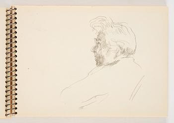 Lotte Laserstein, 1 skissblock med ca 14 teckningar varav 1 signerad.