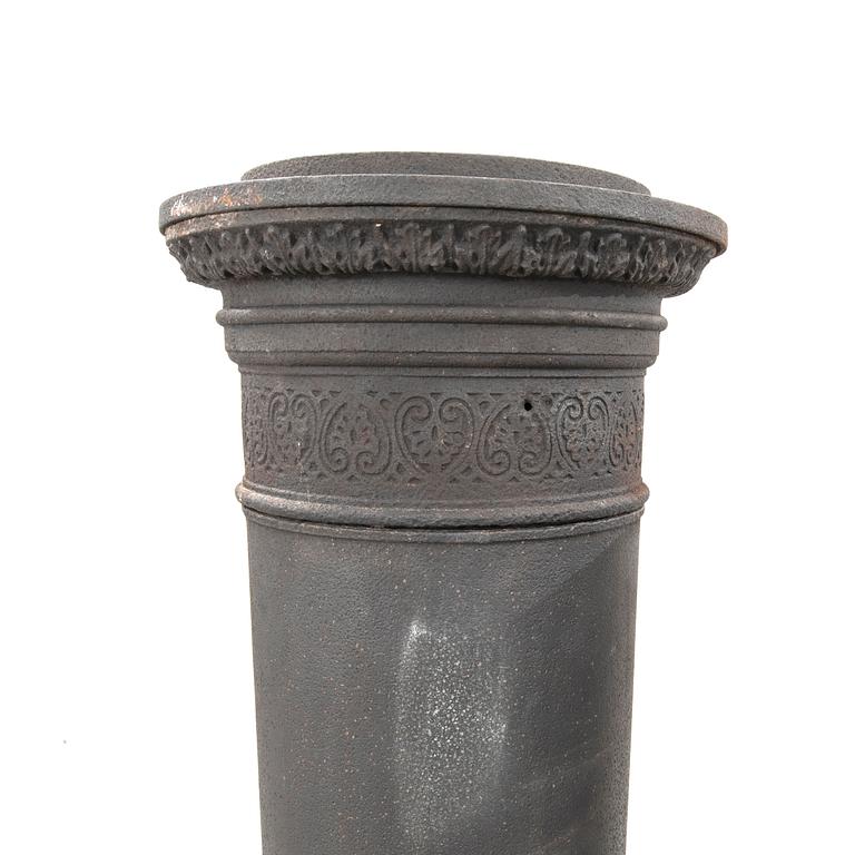 A cast iron early 1900s stove.