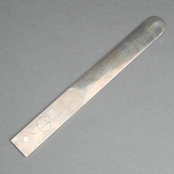 BREVKNIV, silver, Anders Nilsson, Wiwen Nilsson, Lund, 1945. Vikt 149 g.