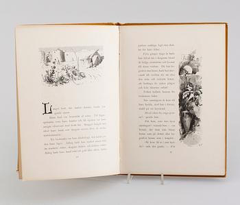 BOK: Sanningens Vallfärd af Erik Bögh, 1883. Med dedikation signerad Carl Larsson Julen 1883.