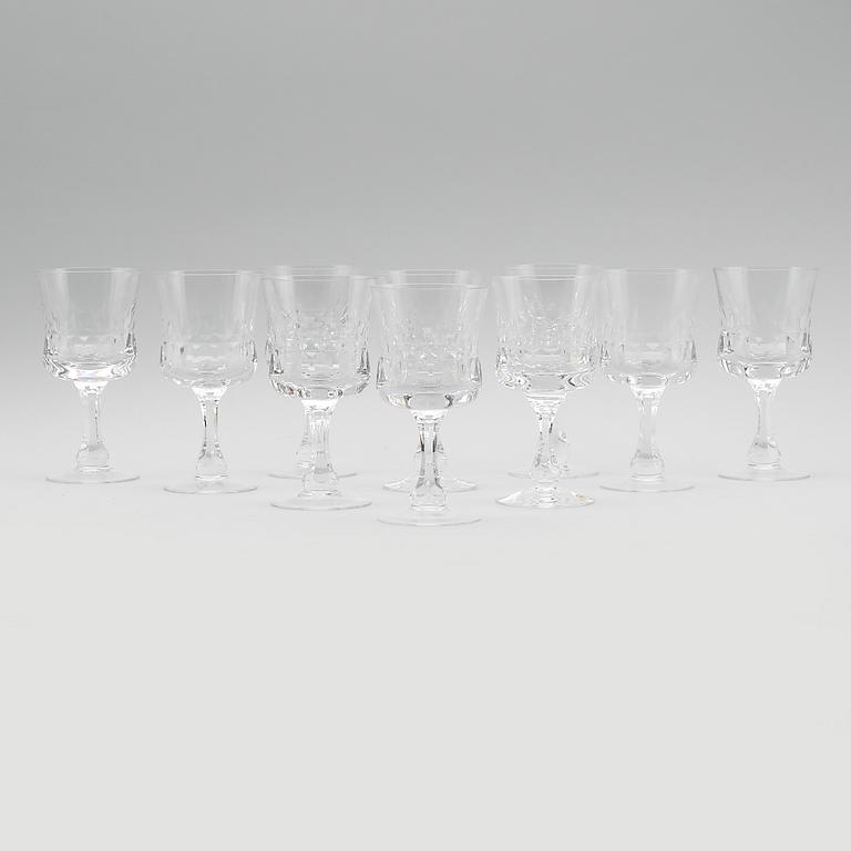 VINGLAS, 10 st, "Prince", Göran Wärff, Kosta Boda.