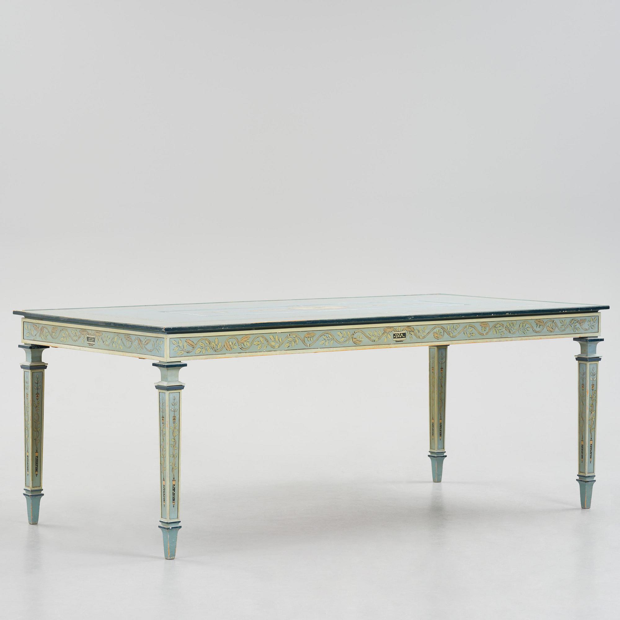Carl Malmsten, a grand Swedish Grace dining table, cabinetmaker Albin Johansson, Stockholm, for Villa Kvikkjokk, 1927.