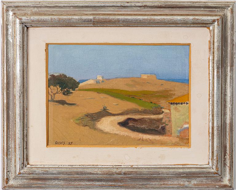 Willem Oepts, "Les Muriers" Chemin de St-Anthone St Tropez - Var, France)/"Collioure Paysage Pyrinees-Orientales Frontiere Espagnole".