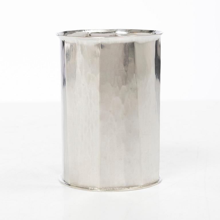 Bengt Liljedahl, a sterling silver vase, Sweden, 2006.