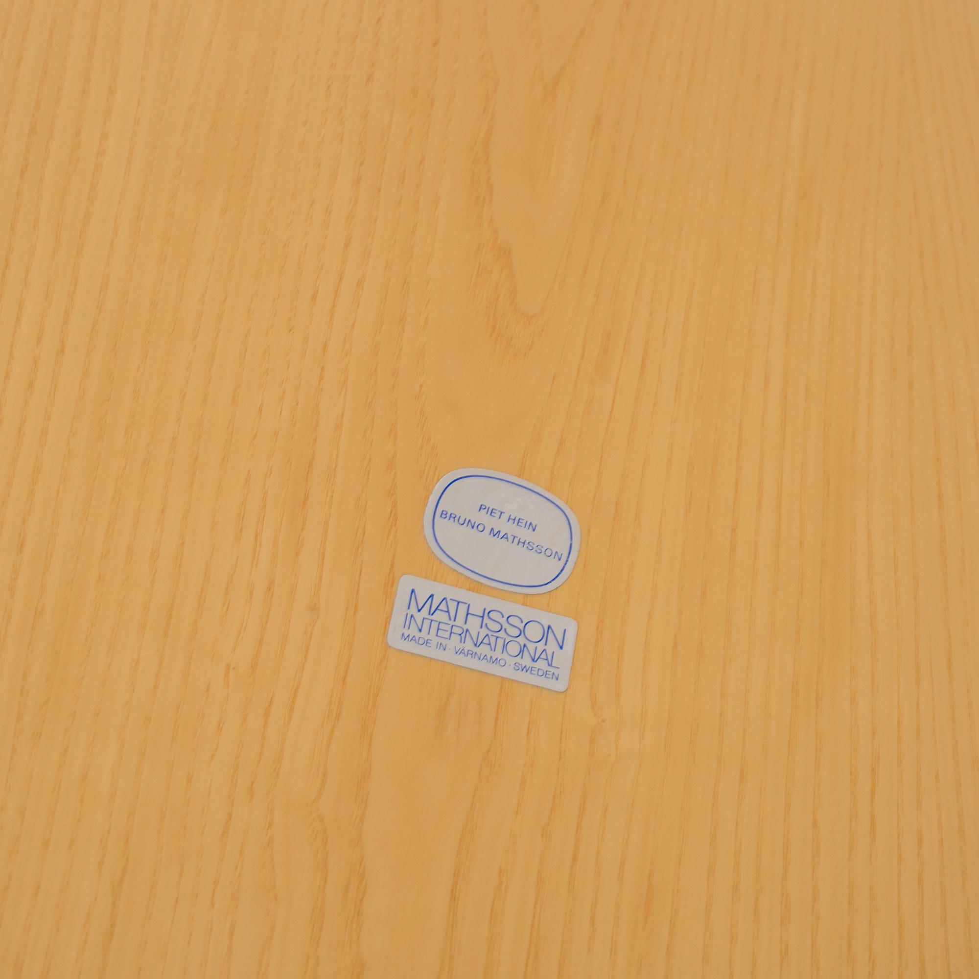 PIET HEIN & BRUNO MATHSSON, soffbord, "Supercirkel", Mathsson International.