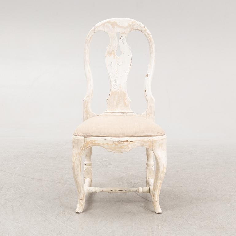 A Rococo chair, second half of the 18th Century.