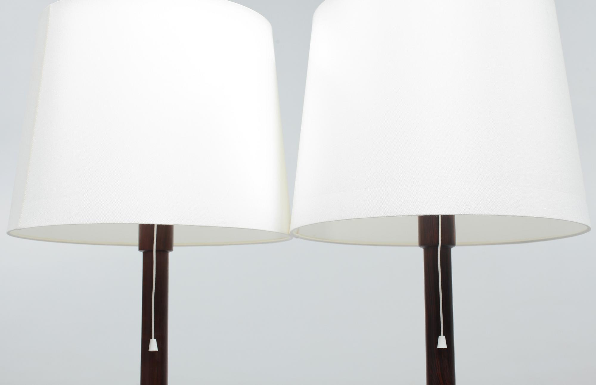 BORDSLAMPOR, ett par,  Uno och Östen Kristiansson, Luxus, 1960/70-tal.