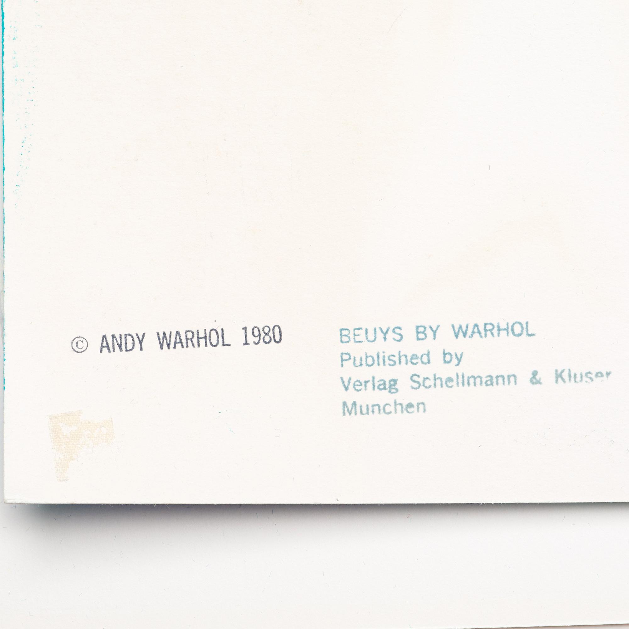 Andy Warhol, "Joseph Beuys".