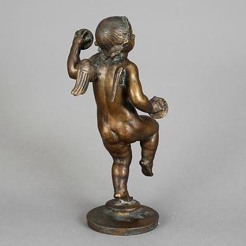 An Ansgar Almqvist bronze sculpture of a putto.