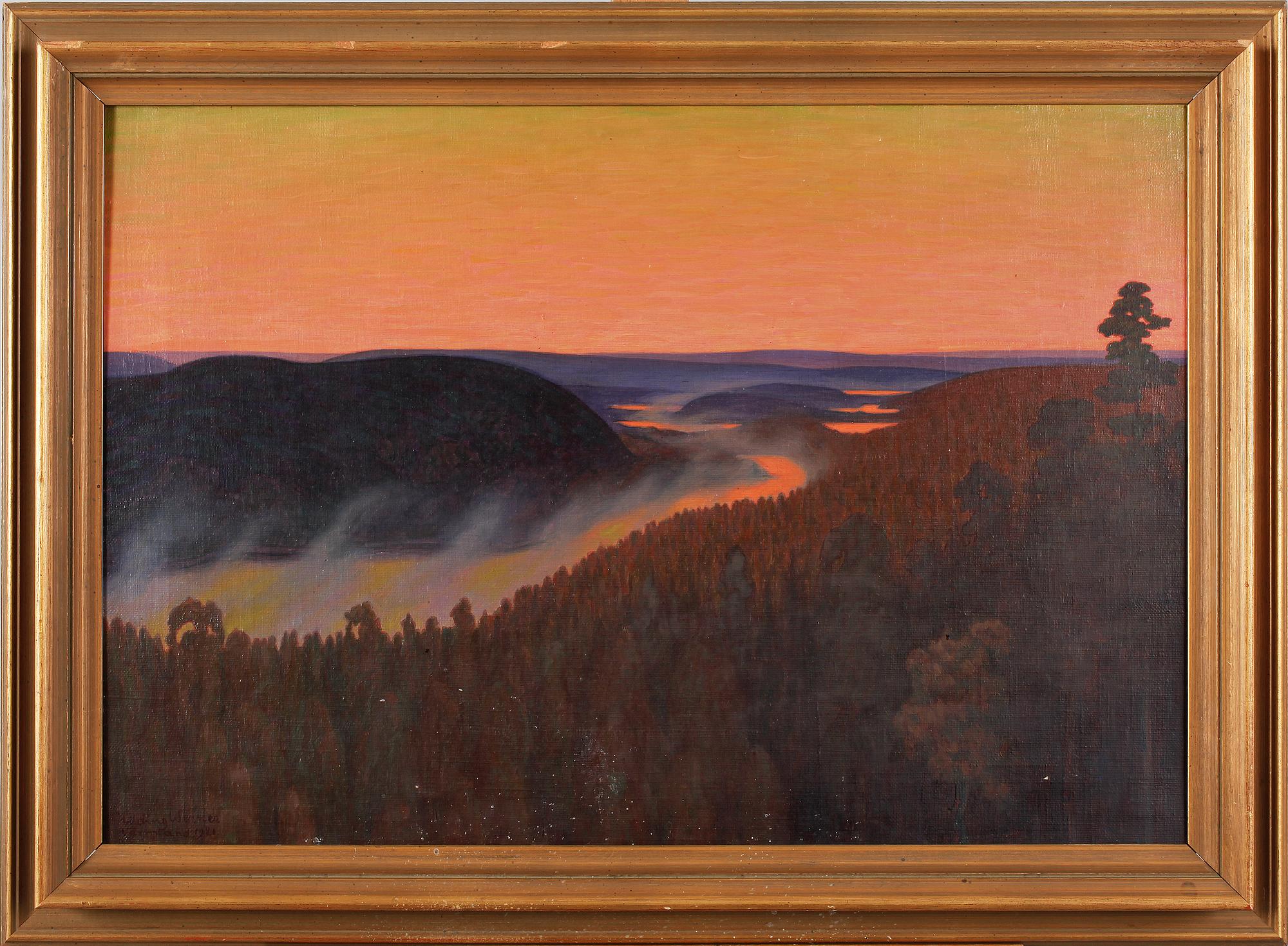 HILDING WERNER, olja på duk, sign. o dat. 1921.