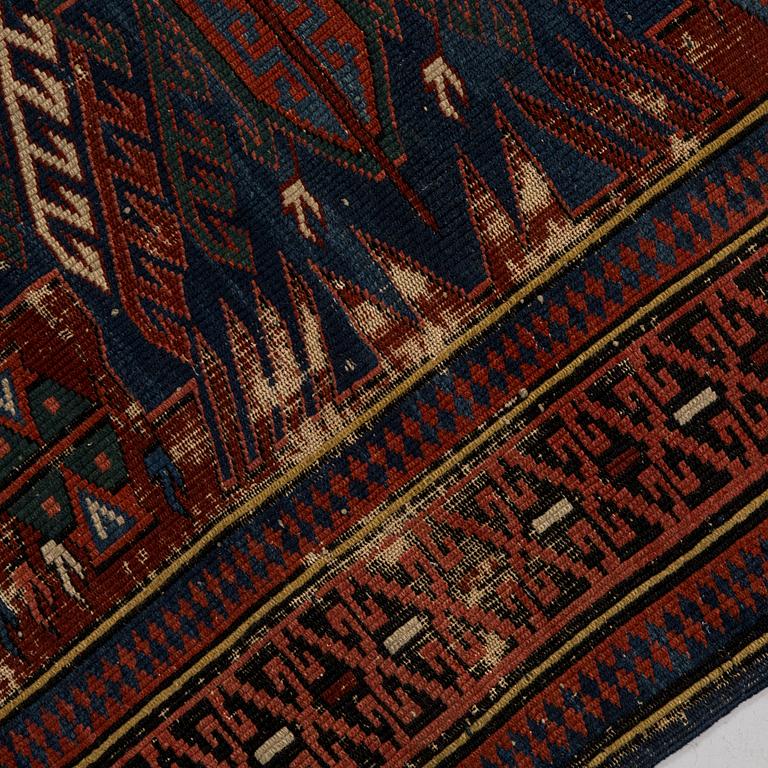 Matta, antik, kaukasisk, sannolikt Zeischur. Ca 180 x 126 cm.