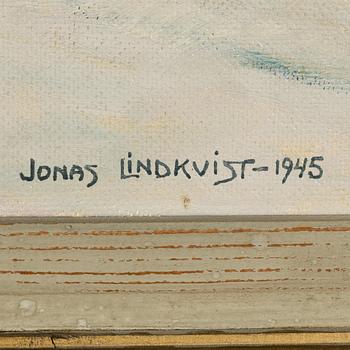 Jonas Lindkvist, Vintervy från Vretgränd mot Uppsala slott.