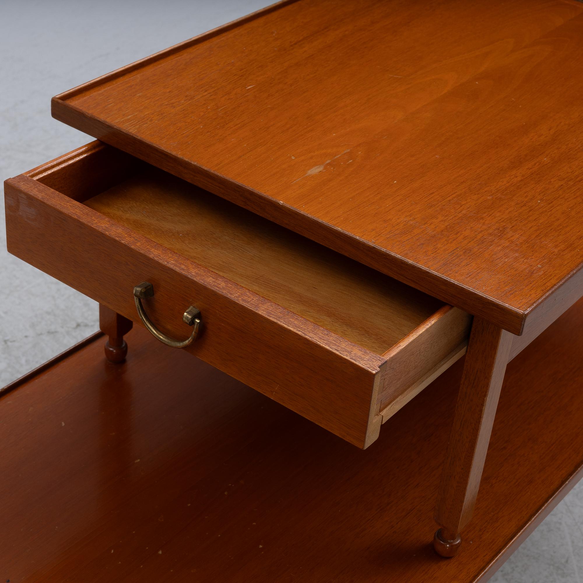 Josef Frank, a model 1073 side table, Firma Svenskt Tenn, before 1985.