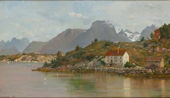 Oscar Kleineh, Play of Light on the Fjord.