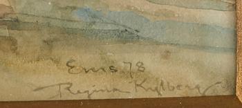 REGINA KYLBERG-BOBECK, akvarell, signerad och daterad -78.