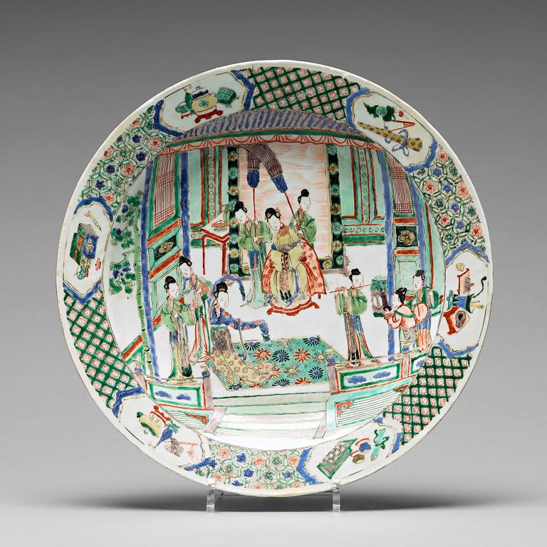 FAT, porslin. Qingdynastin, Kangxi (1662-1722).