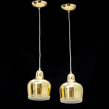 Alvar Aalto, a pair of model 'A330S' ceiling lights, Artek.