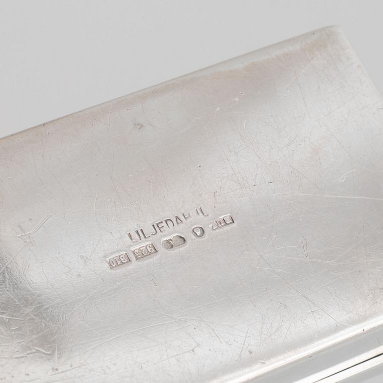 Bengt Liljedahl, a Swedish silver box, Stockholm 1976.